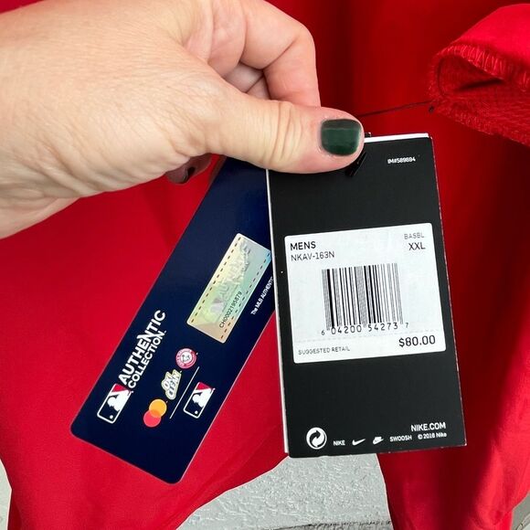 Nike MLB LA Angels Red Pullover Shirt XXL Dri-Fit Authentic Collection NWT - Picture 10 of 14